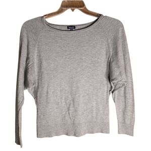Splendid Gray Cashmere Blend Lightweight Sweater • Size S • Soft Batwing Top